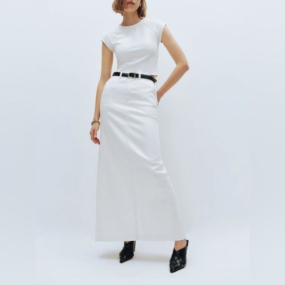 Reformation NWT Myles Maxi Skirt in the color Fior Di Latte size 26 - Picture 2 of 7